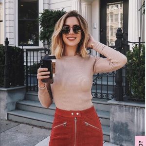 Brand New Lulu’s Ribbed Knit Long Sleeve Top